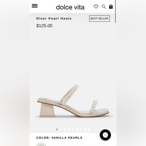 Dolce Vita River Pearl Heels